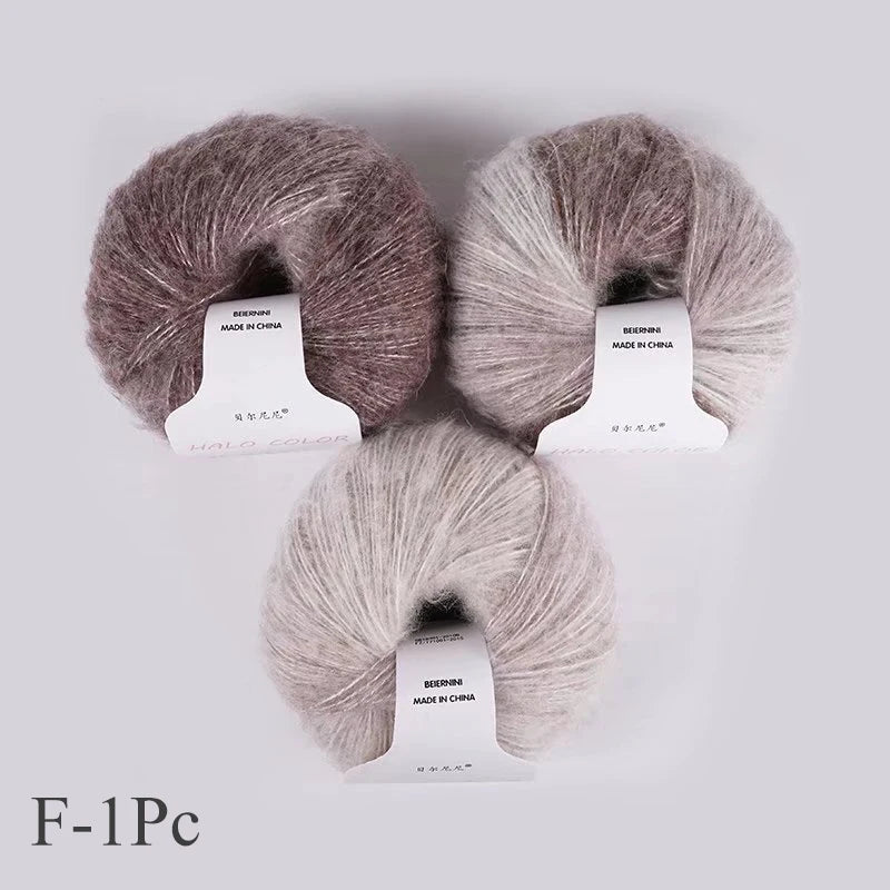 Soft and Warm Mohair Wool Yarn for Crochet DIY 30gr