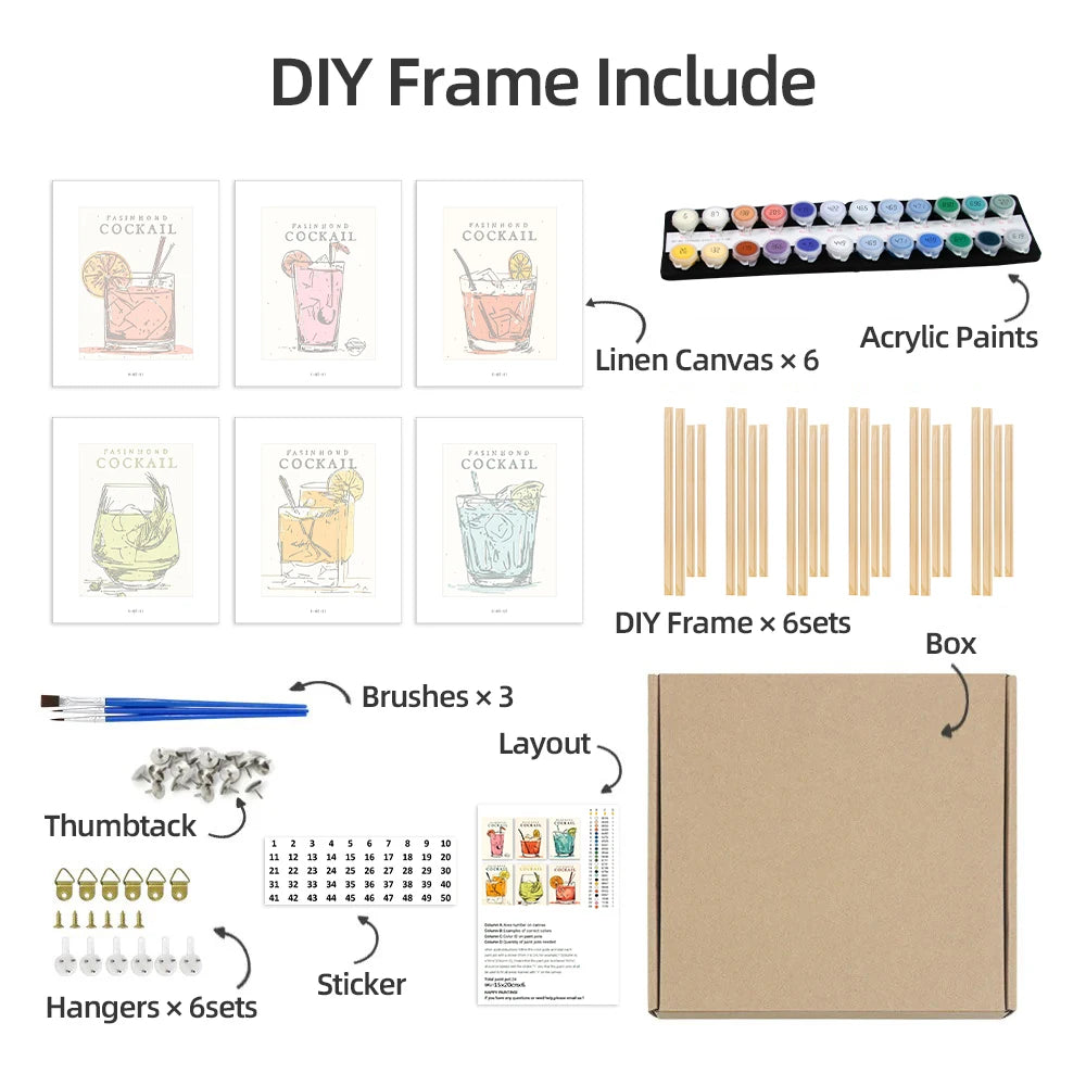 Ensemble de 4 Peintures par numéros noël