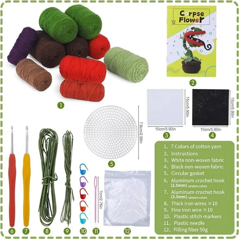 Kit de Crochet fleur Halloween