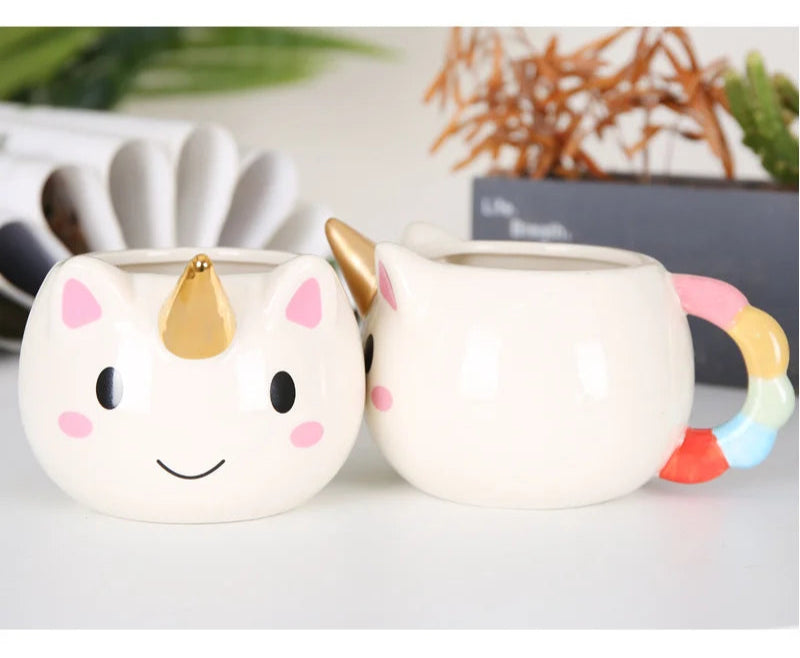 Cartoon Unicorn Mug for Kids