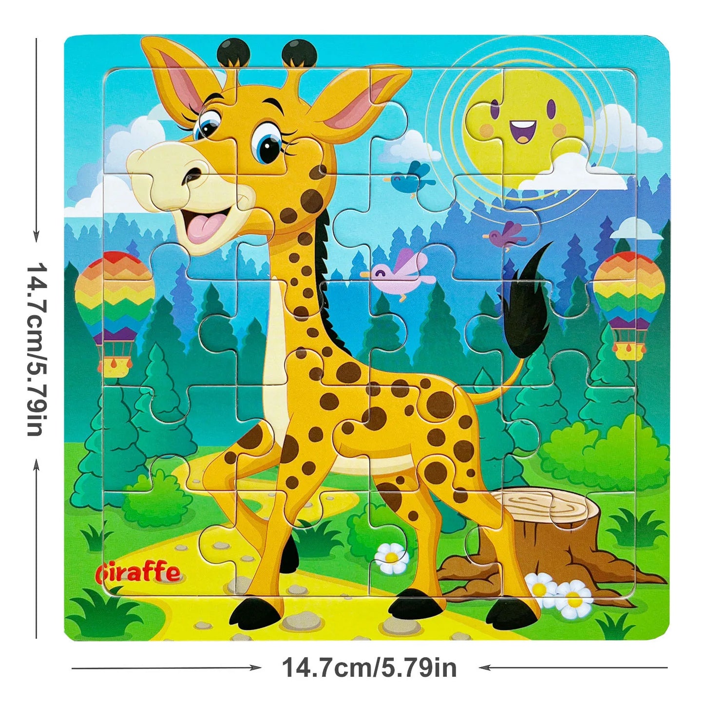 Puzzles en bois Pour enfant animaux ou moyens de transport