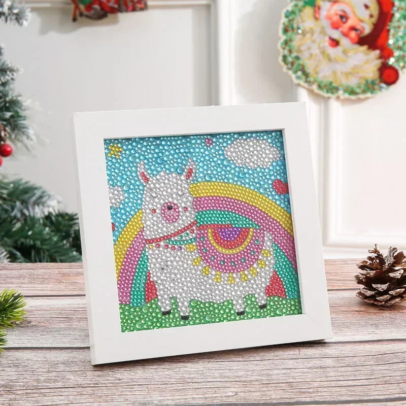 Peintures à diamants pour enfants Licorne, animaux