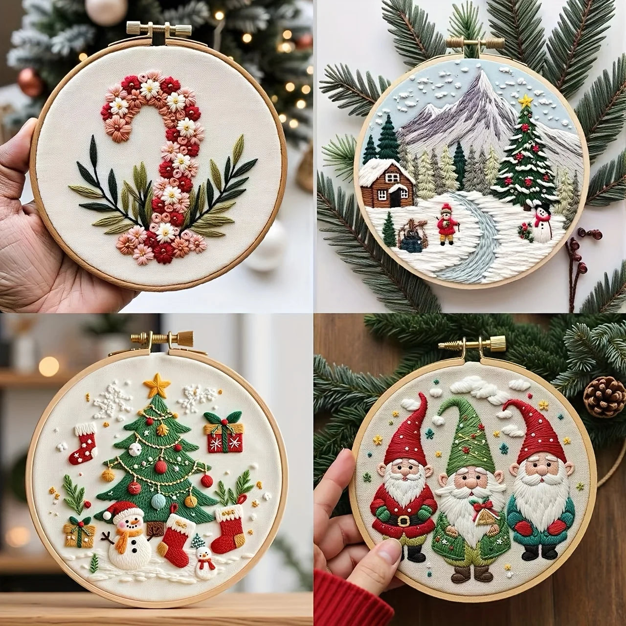 Ensemble de broderie série de noël