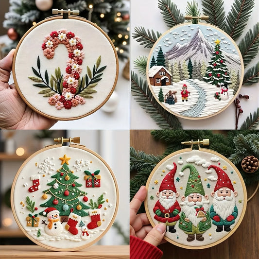Ensemble de broderie série de noël