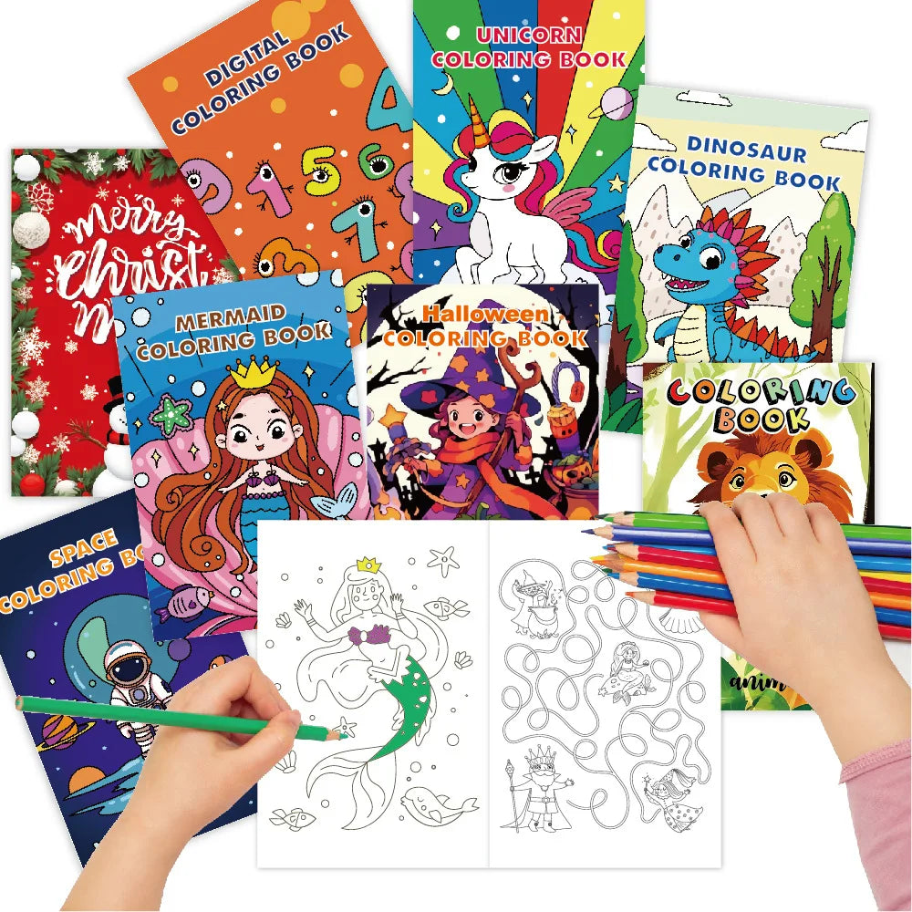 Ensemble de 8 livres de coloriage pour enfant