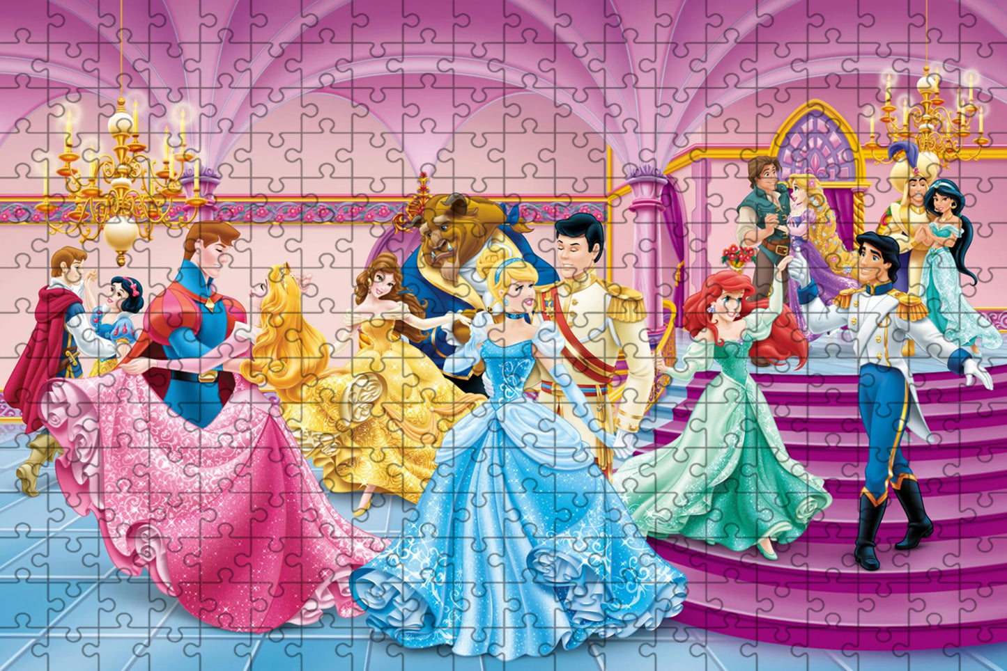 Rompecabezas de princesas Disney de 108/200/300/500/1000 piezas