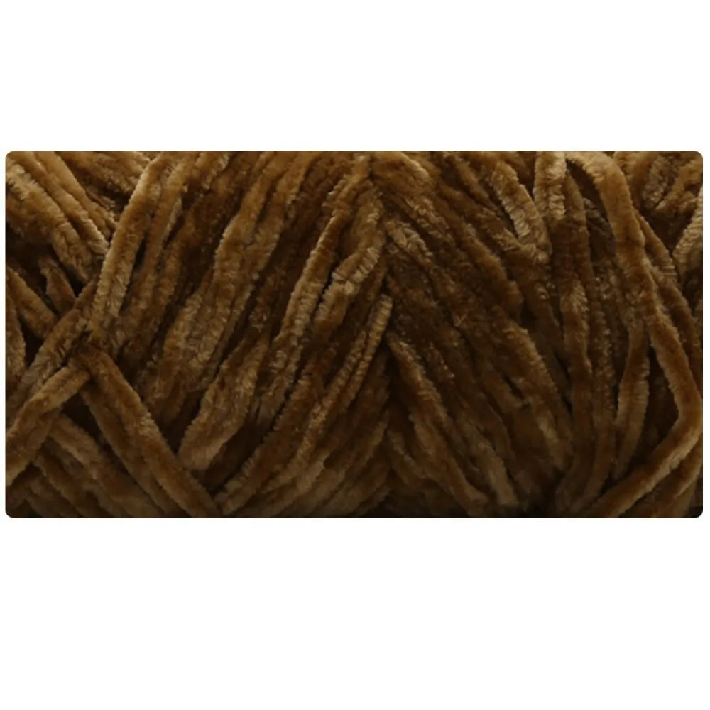 Lot de 6 pelotes en chenille gold velvet 100% Polyester 100gr x 6