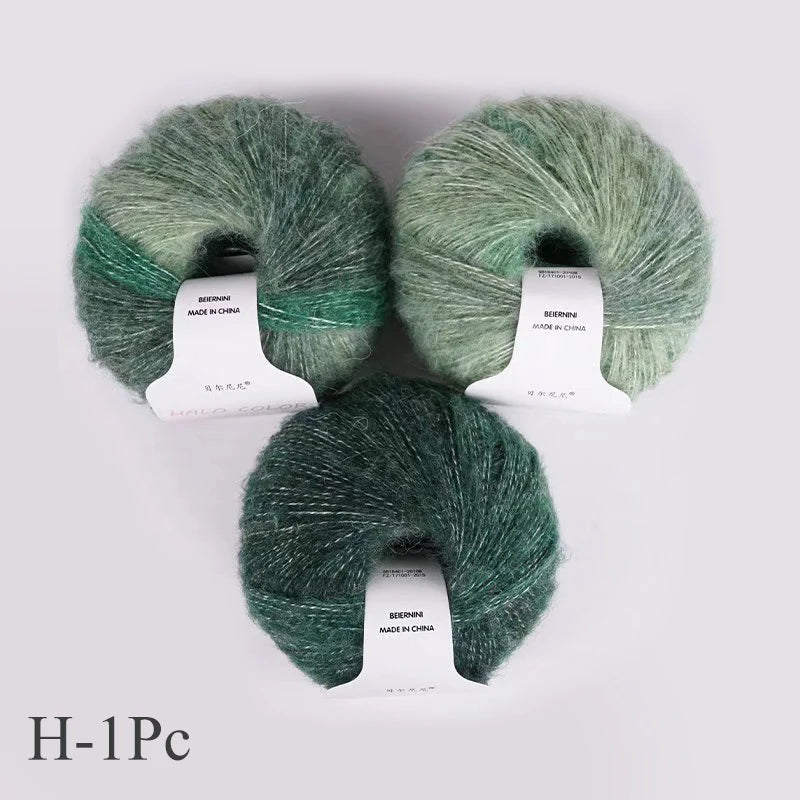 Soft and Warm Mohair Wool Yarn for Crochet DIY 30gr