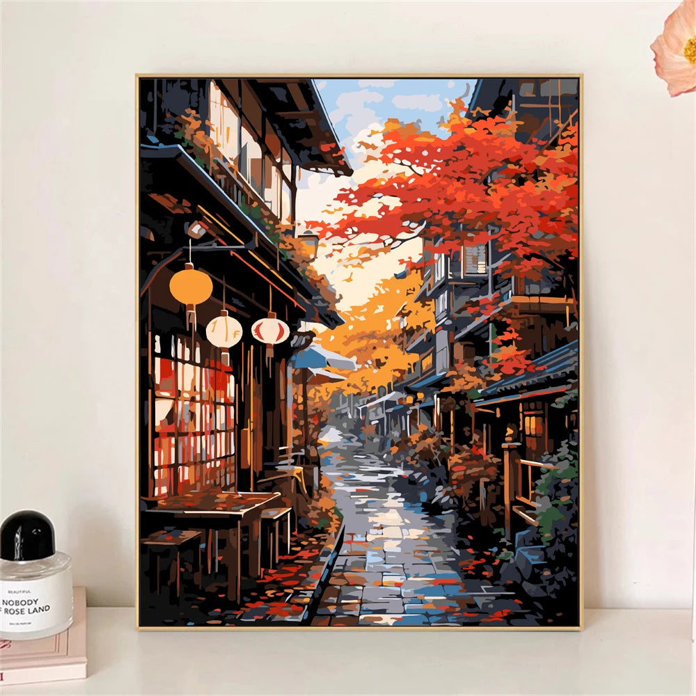Kit de pintura por números para adultos de Autumn Street