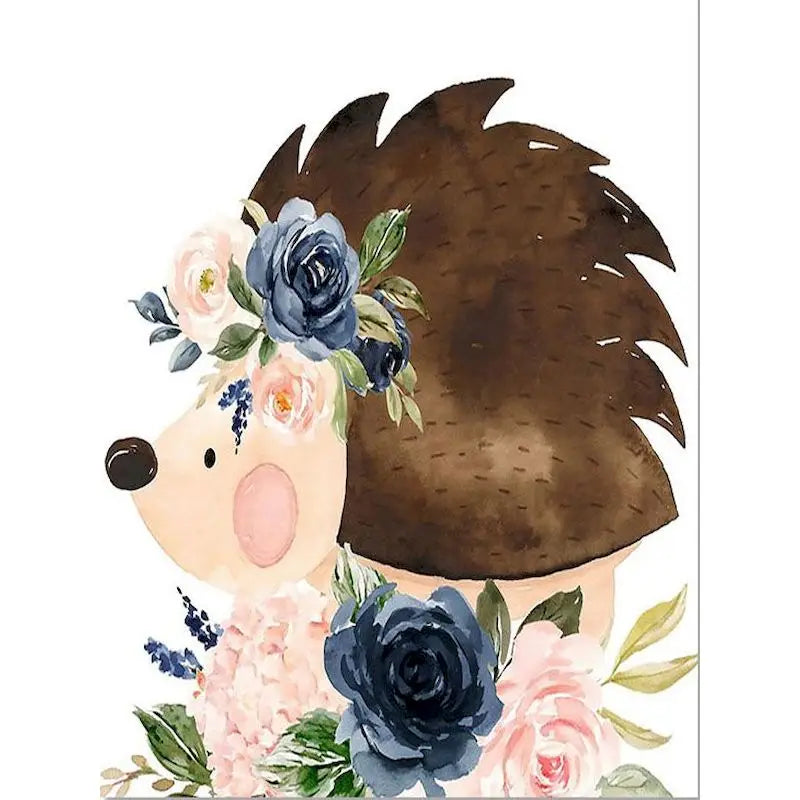 Animal paint by numbers for children