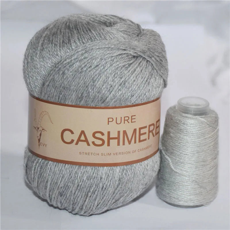 5 Pelotes de fil de Cashmere de Mongolie pour crochet 50gr x 5