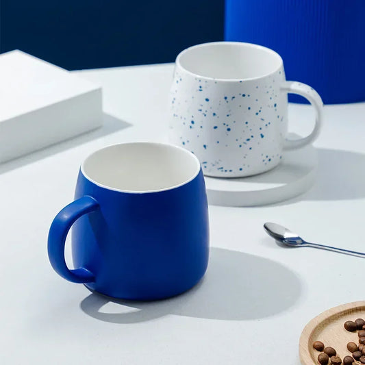 Ceramic mug with spoon 500ml