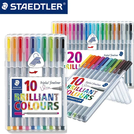 10 ou 20 Stylos gel brillants Staedtle 0.3mm