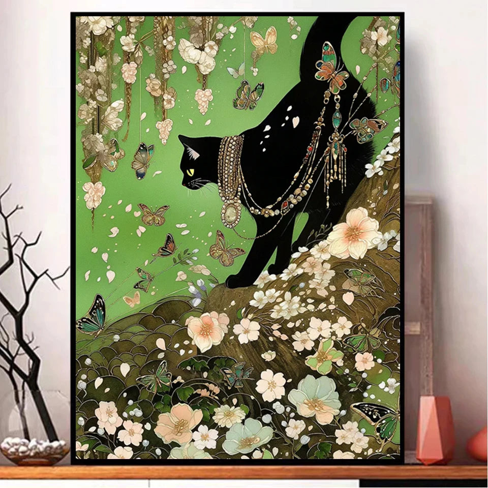 Kits 5D DIY Peintures à diamants chat