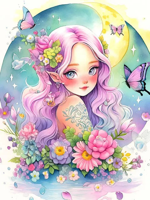 Paint by numbers for adults young girls Anime Elf