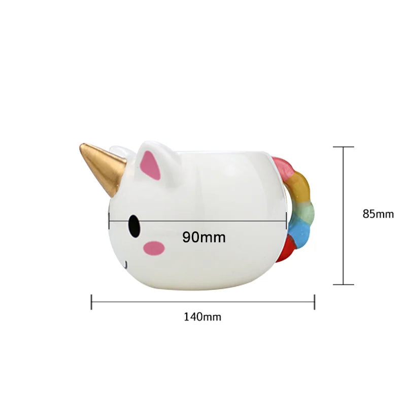 Cartoon Unicorn Mug for Kids