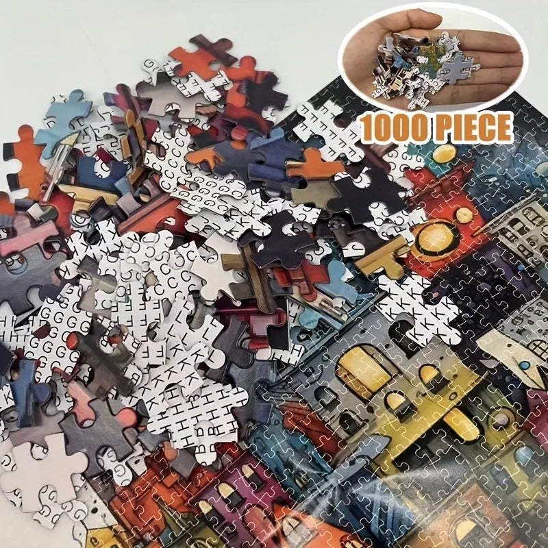 Puzzle pour adulte 1000pcs Ville de rêve dans la nuit