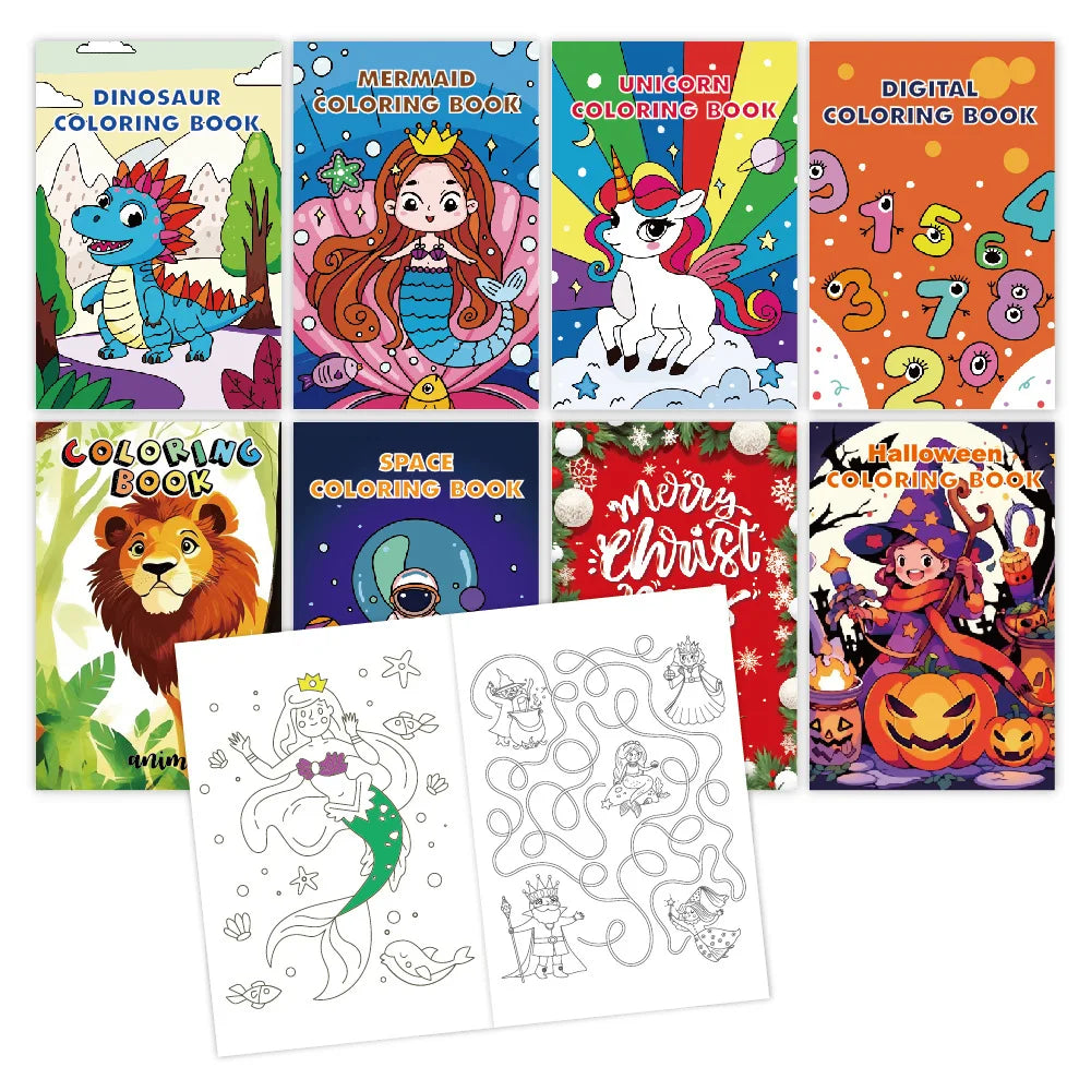 Ensemble de 8 livres de coloriage pour enfant