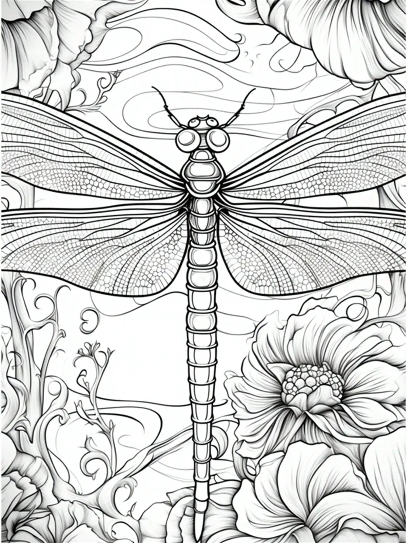 Livre de coloriage Libellule Anti-stress