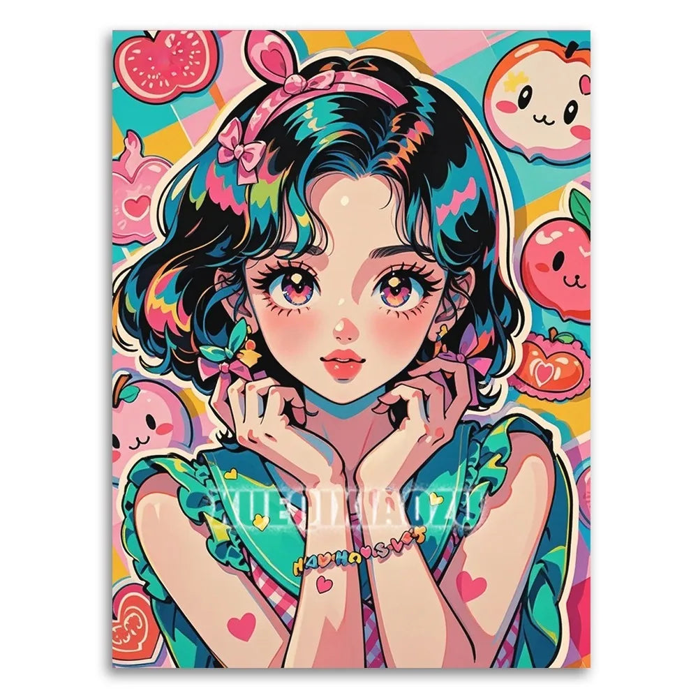 Cartoon Girl Diamond Paintings