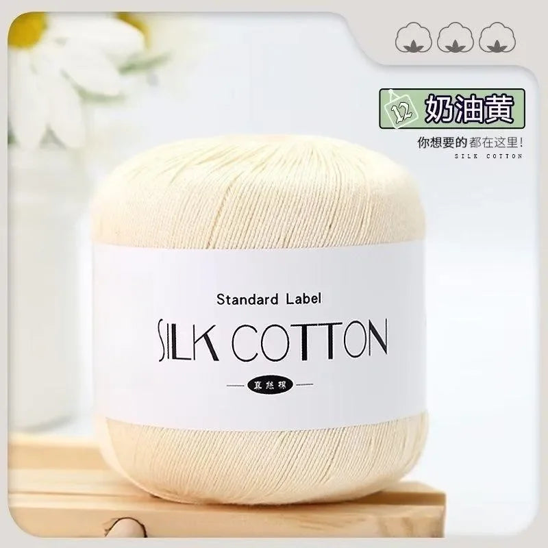 50g silk lace crochet yarn ball