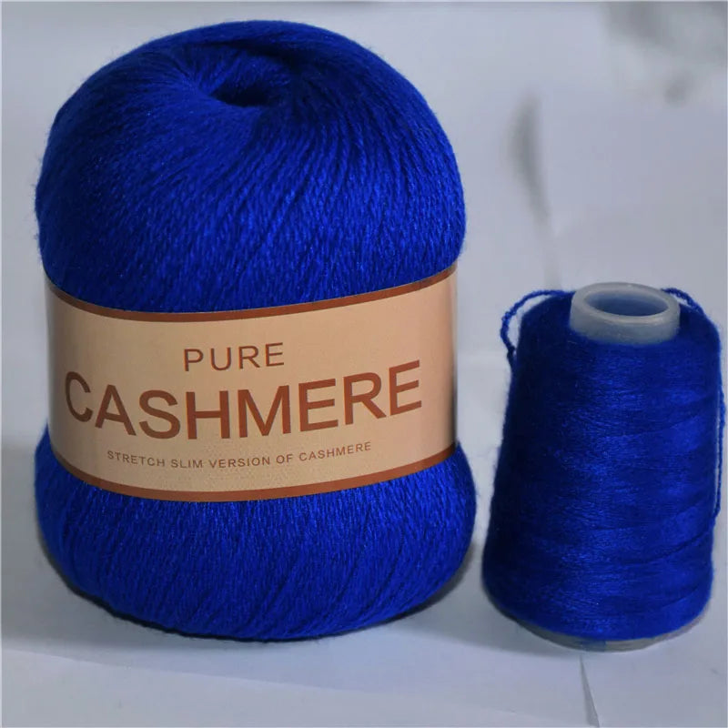 5 Pelotes de fil de Cashmere de Mongolie pour crochet 50gr x 5