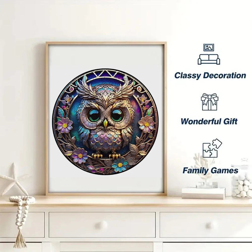 Puzzle en bois hibou