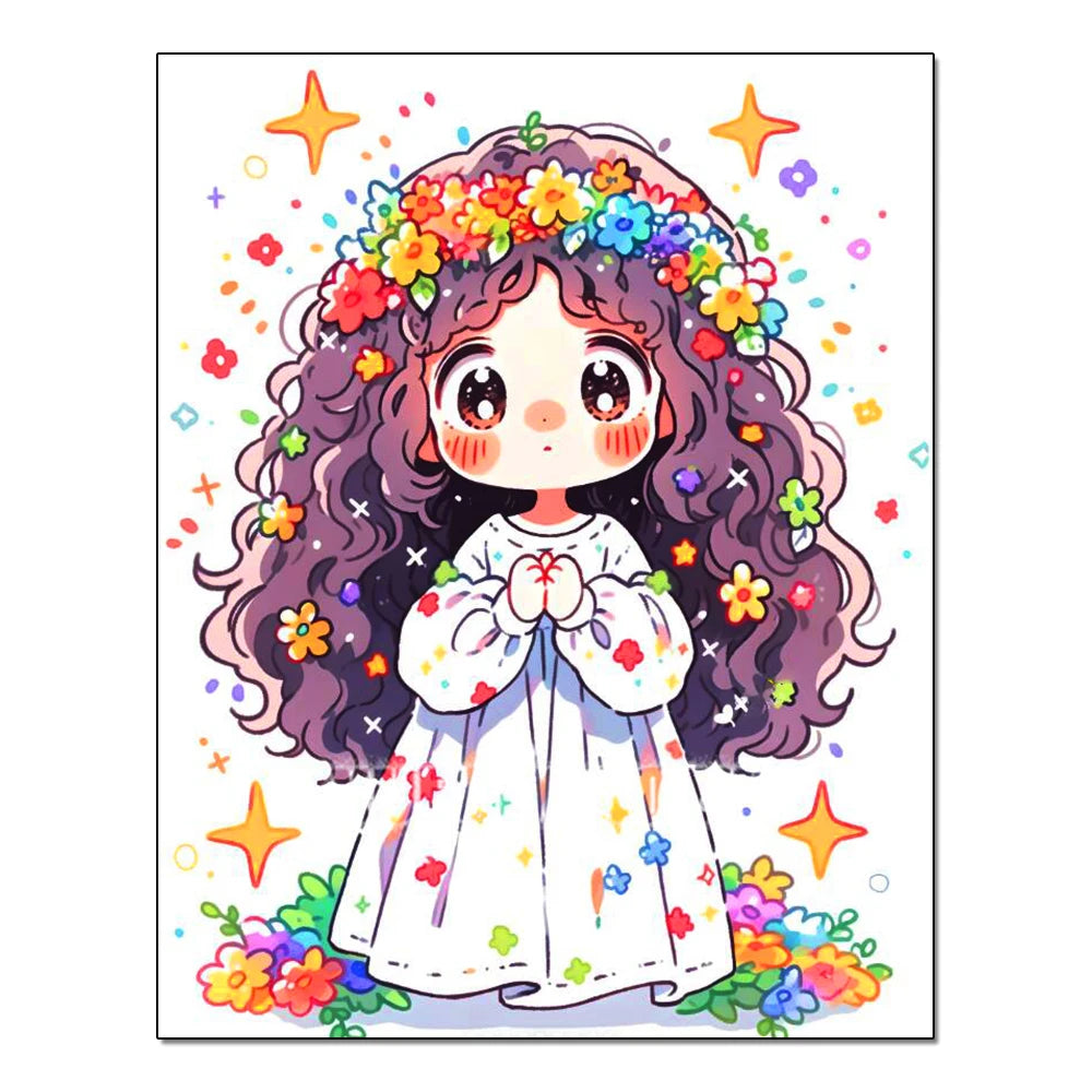 Peinture à diamants Kawaii Star Girl