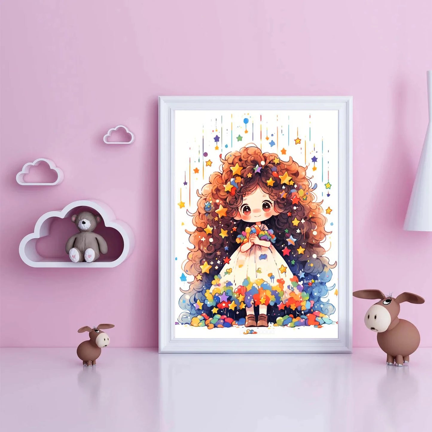 Peinture à diamants Kawaii Star Girl