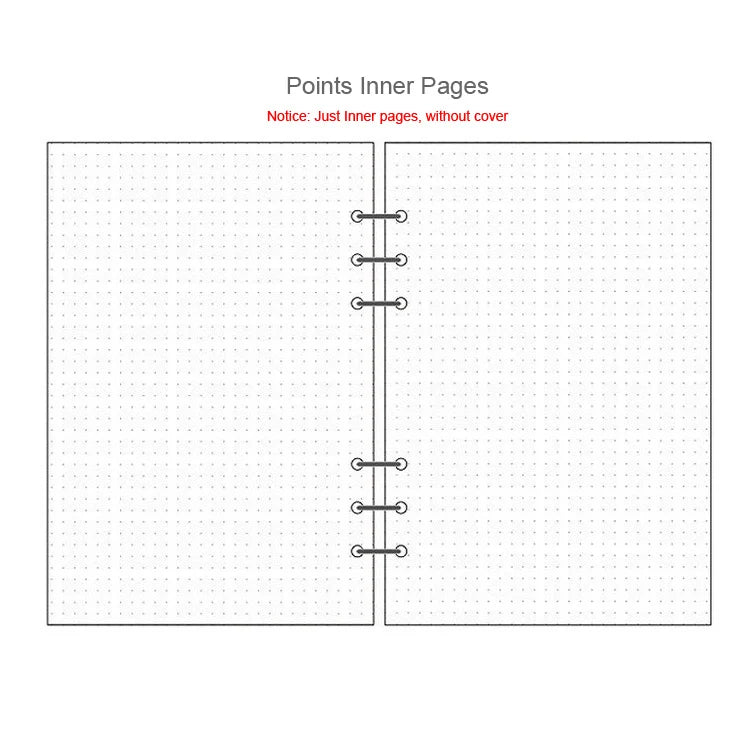 Refills of 45 sheets of A5 A6 A7 lined, dotted, to-do list and others