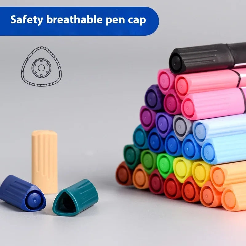 Set of washable felt-tip pens for children