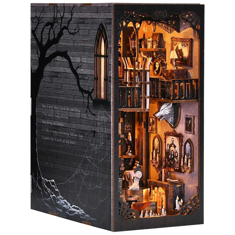 Kit de coin de livre famille Addams DIY