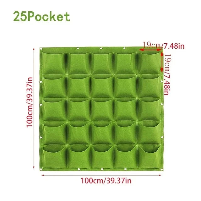 Sac de culture de plantes vertes, pochettes de grande taille, jardinière verticale de légumes de jardin, sacs de culture de fleurs, sac de jardinière de jardin