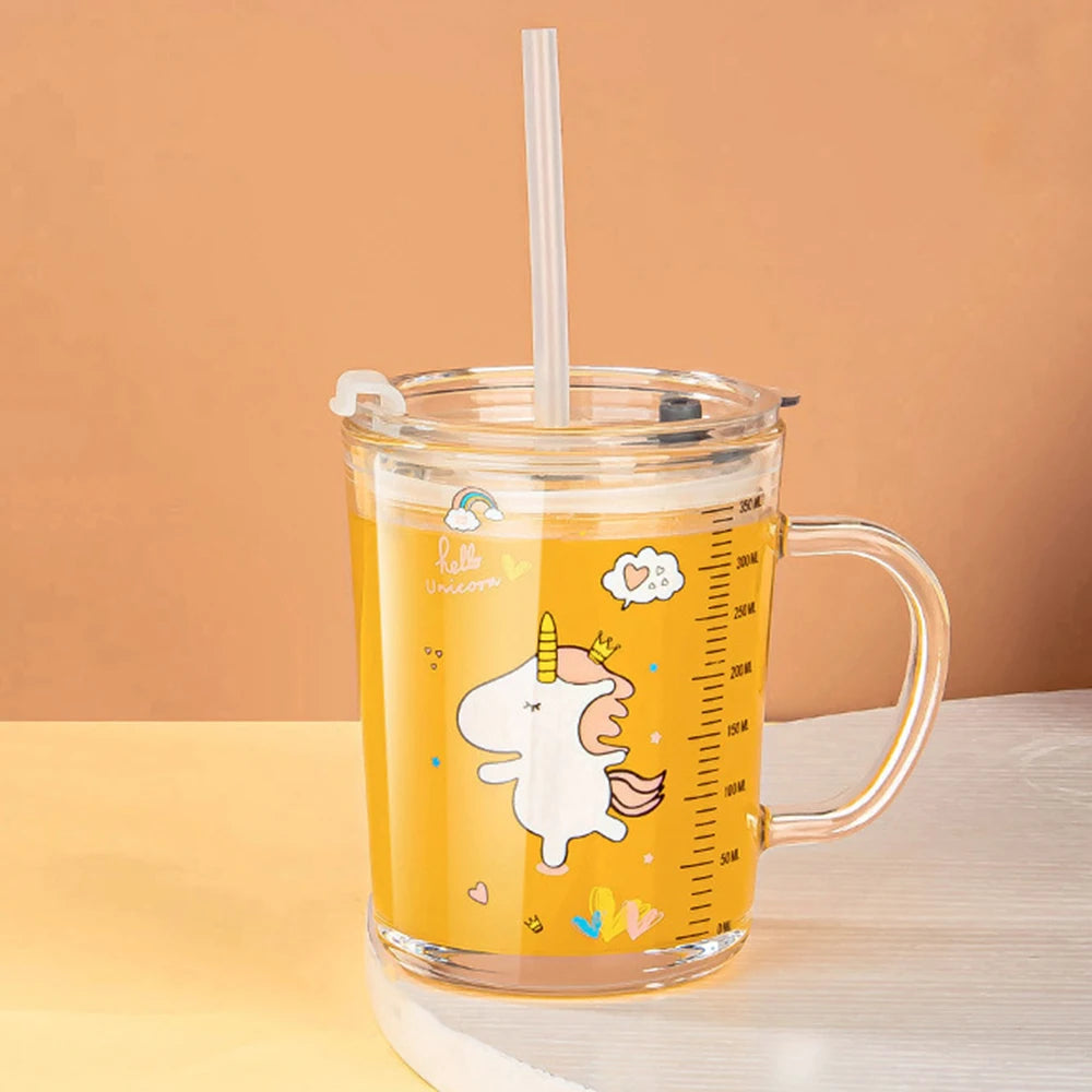 Tasse avec couvercle et paille de 350ml pour enfant