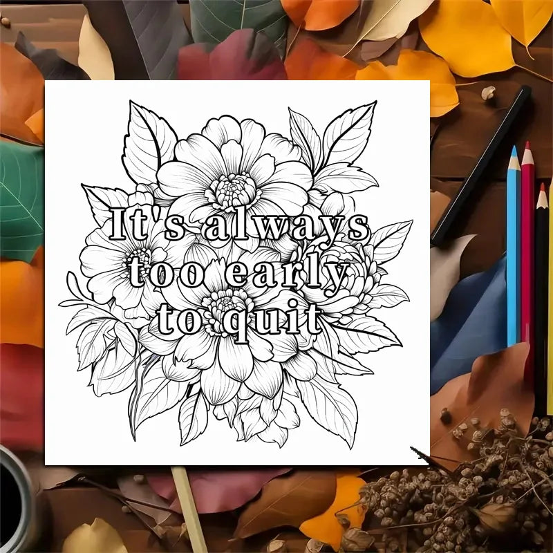 Dream Flowers Adult Coloring Book