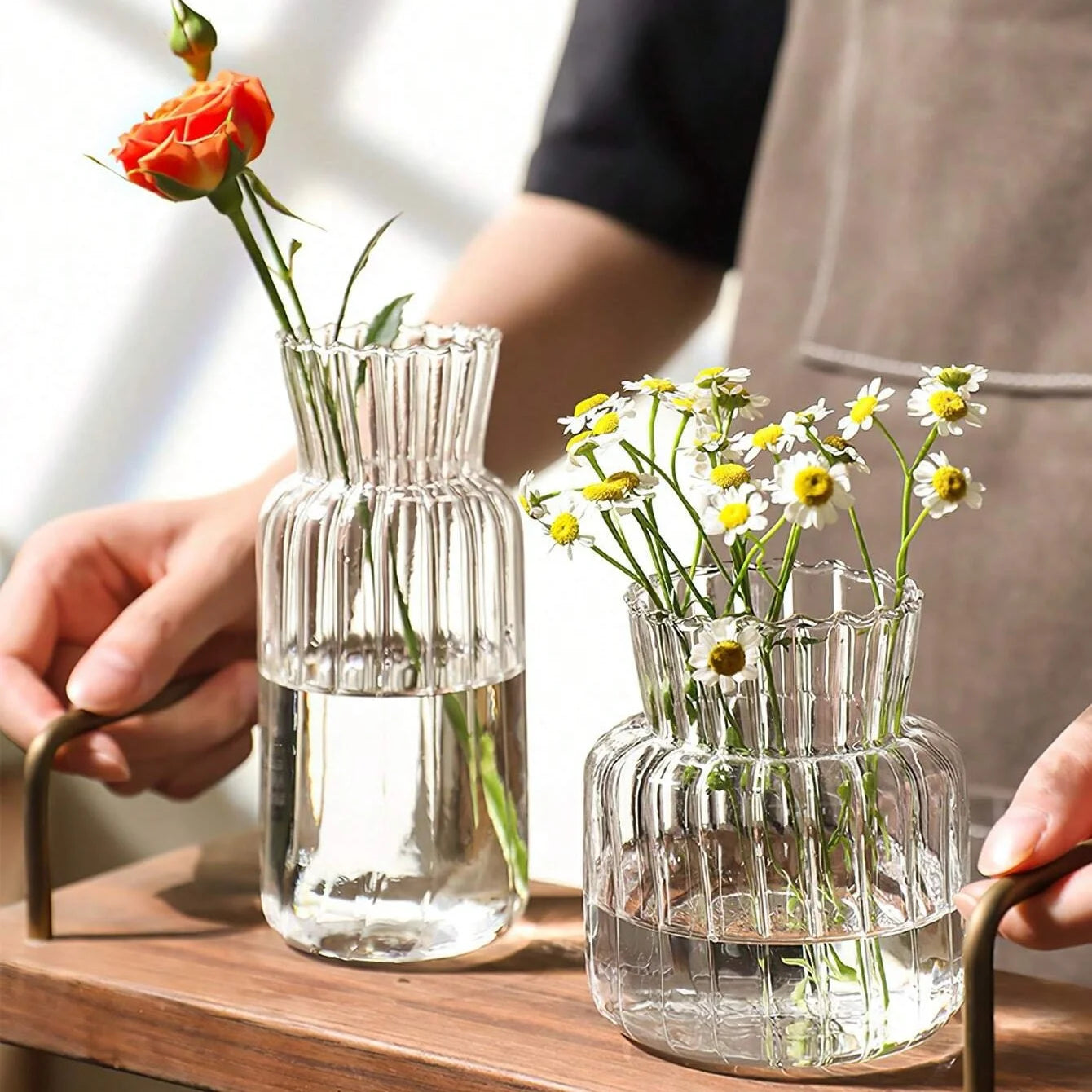 Vases transparent de style nordique