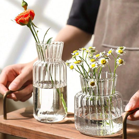 Nordic style transparent vases