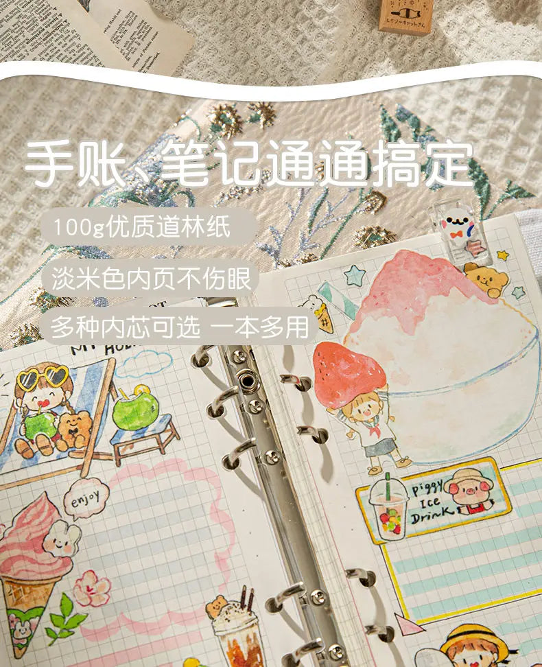 Kawaii refillable notebook