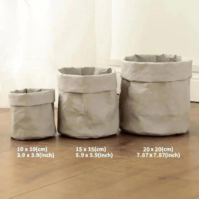 Pots en papier Kraft lavable