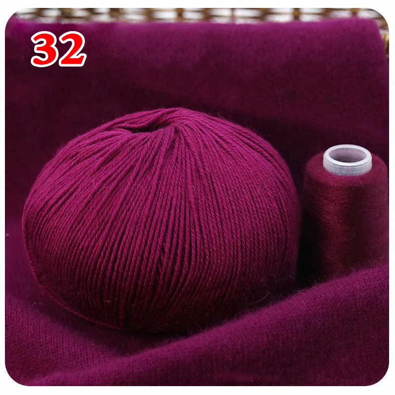 100% Mongolian cashmere wool ball 70gr Several colors available