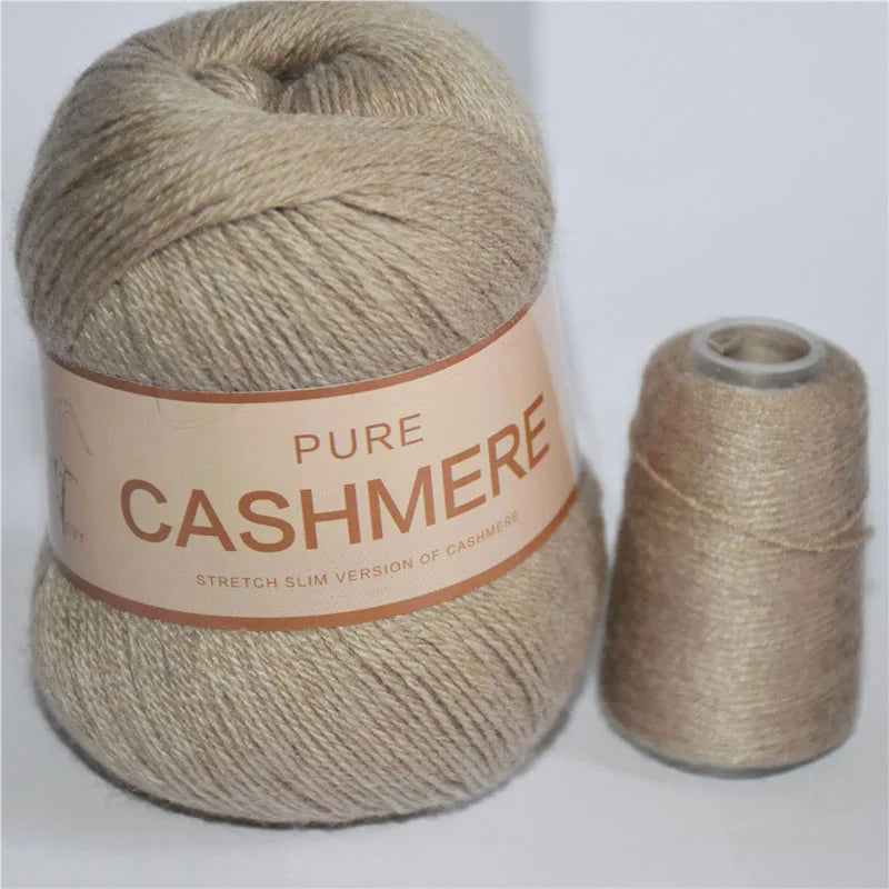 5 Pelotes de fil de Cashmere de Mongolie pour crochet 50gr x 5