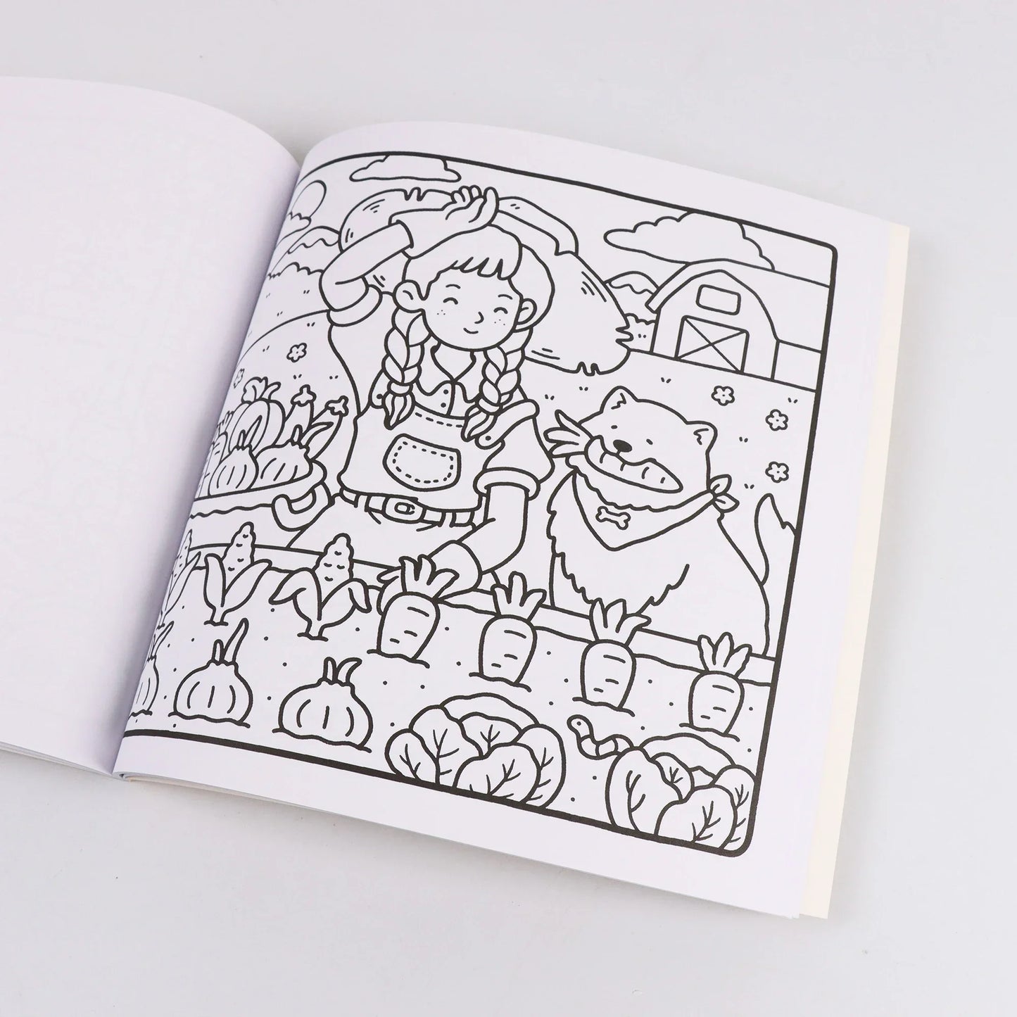 Cartoon Girl Moments Coloring Book