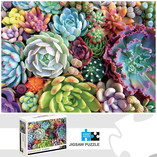 Puzzle de 1000 Pièces Plantes Succulentes