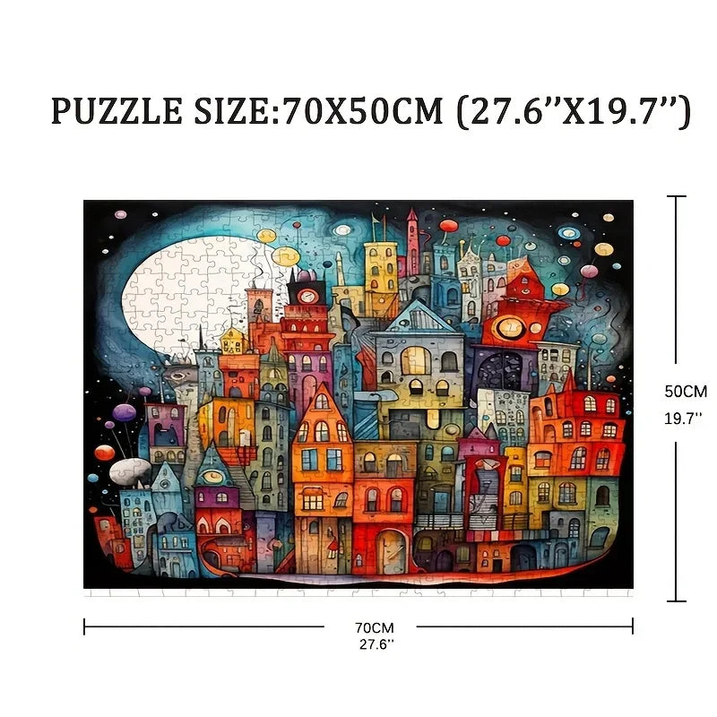 Puzzle pour adulte 1000pcs Ville de rêve dans la nuit