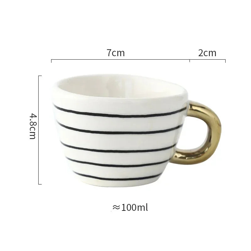 Tasse style américain géométrie irrégulière 100 ou 330 ml