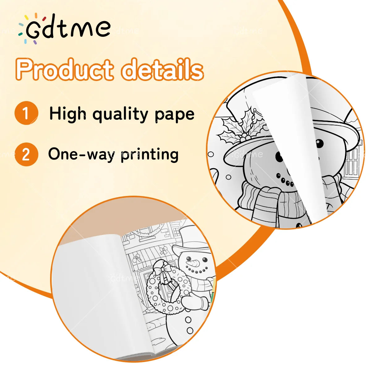 Libro para colorear navideño para adultos y adolescentes, dibujos animados navideños, Papá Noel, muñeco de nieve.