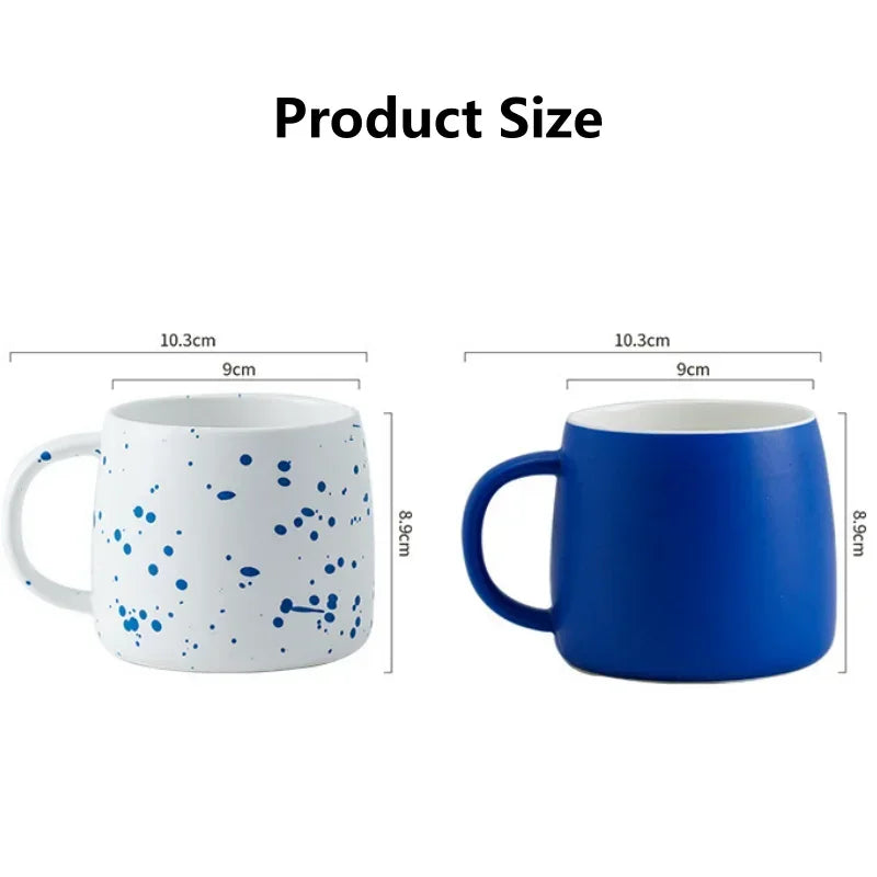 Taza de cerámica con cuchara 500ml