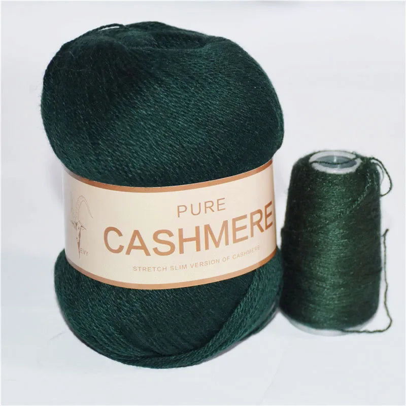 5 Pelotes de fil de Cashmere de Mongolie pour crochet 50gr x 5