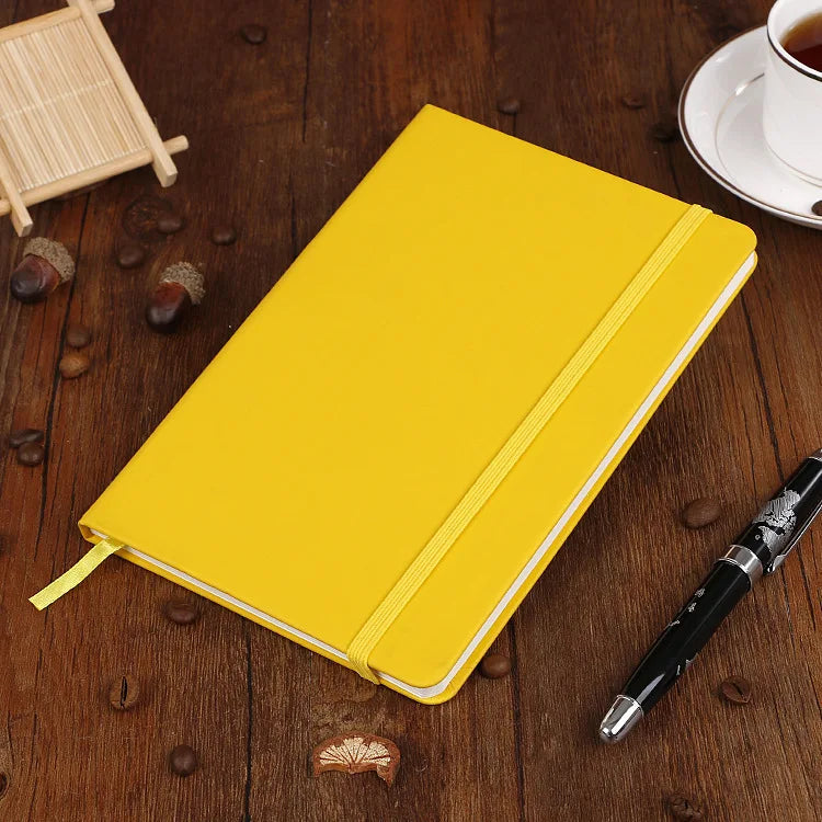 Notebook with elastic band