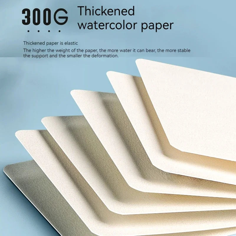 Watercolor paper Square/round 300gr 50/100/200 sheets